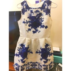 Shein Blue and White Dress